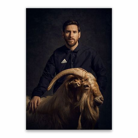 Lionel Messi The Goat Poster